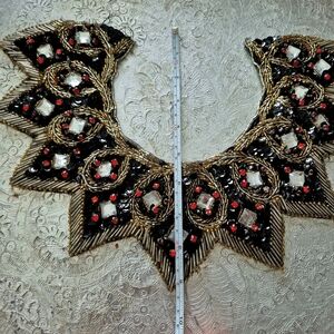 Black  Gold And Red Applique Patch.